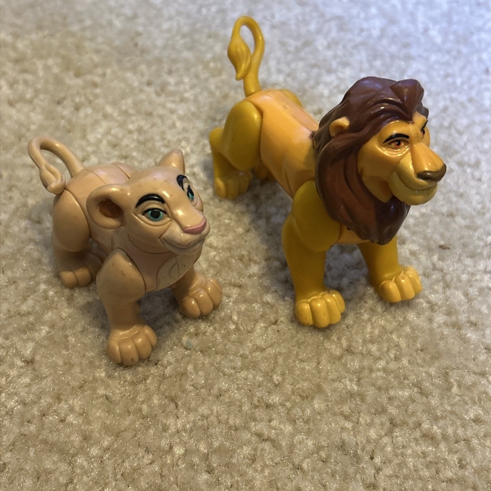2 Lion King Burger King Toys 1994 Nalia and Simba